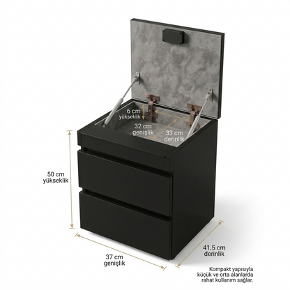 Phantom - NFC Kilitli Gizli Bölmeli Modern Komodin